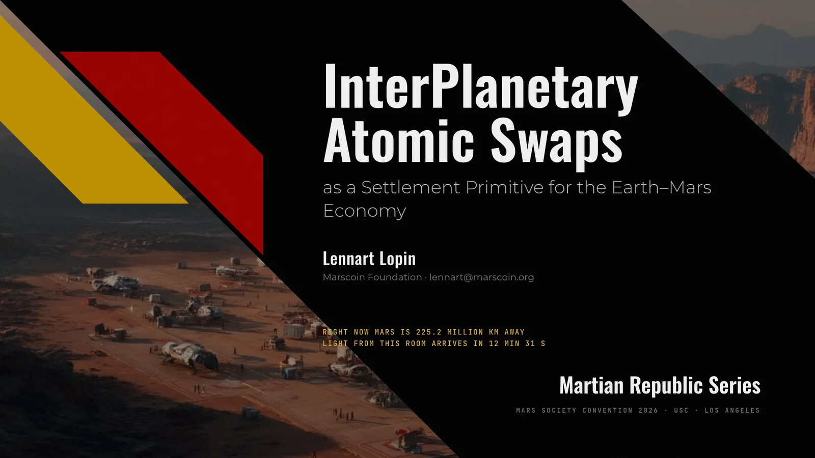 InterPlanetary Atomic Swaps, title slide
