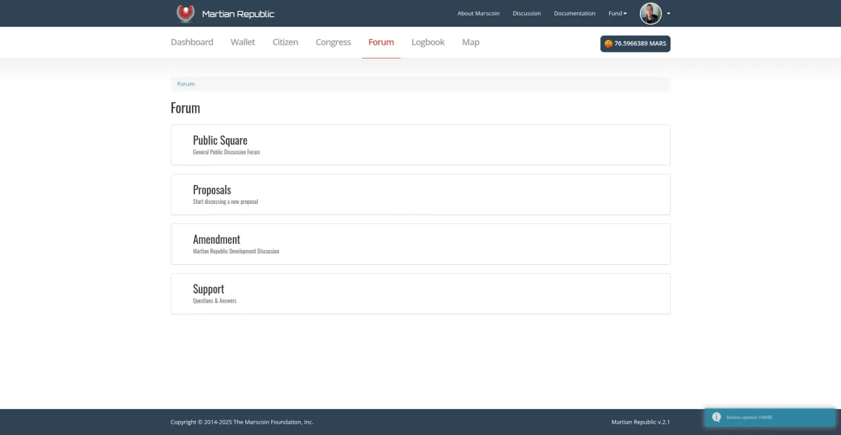 Martian Republic Forum and Discussion